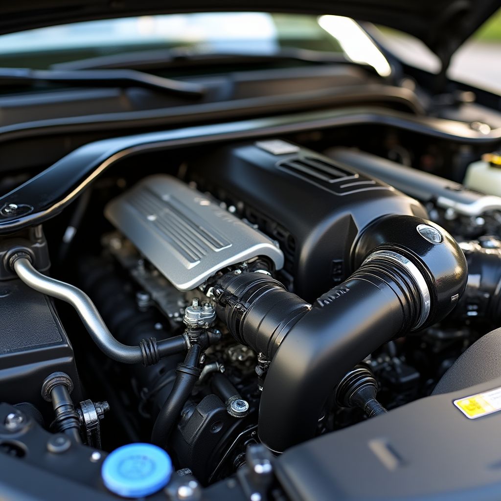Primer plano del motor